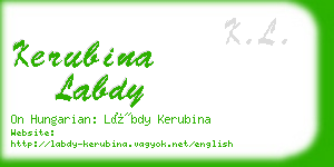 kerubina labdy business card